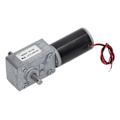 Miniatyrbillede 6 af 8: Gearmotor med dobbelt aksel DC 12V selvlåsende hastighedsreduktion CW CCW snekkegearmotor 35RPM