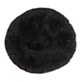 Miniatyrbillede 2 af 8: Kæledyrseng Multifunktionel Sød Rund Varmt Behagelig Blød Plys Vaskbar Katteseng Måtte til Katte Hunde Kæledyr Sort Ydre Diameter 50cm/19.7in