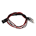 Miniatyrbillede 8 af 8: 4LED Lys 335cm RC Nat Forlygter til Axial Scx24 1/24 1/18 RC Crawler Bil Opgraderingsdele