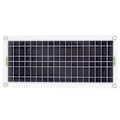 Miniatyrbillede 8 af 8: 12V til 220V 30W solcellepanel 220W solcelleinverter batterioplader kit til camping vandreture 10A