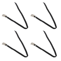 Miniatyrbillede 7 af 8: 2 par cykelpedalremme nylon justerbar metal tåclips 50 cm længde cykelpedal tåremme