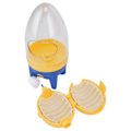 Miniatyrbilde 8 av 8: Eggeplommemixer Manuell Lett Bærbar Håndtrekktau Gyllen Eggmaker Enkel Eggepisker Rister for Matlaging