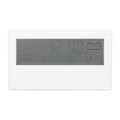 Miniatyrbild 4 av 8: LCD-väckarklocka Transparent Multifunktionell Stor skärmvisning Batteridriven Digital väckarklocka för hemresa Vit