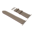 Miniatyrbillede 3 af 8: Smart Watch Band Urrem Læder Smart Watch Tilbehør til IOS Watch Series SE 8 7 6 5 4 3 2 1 42mm 44mm 45mm Grå