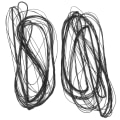 Miniatyrbilde 4 av 8: Polyester 12 tråder bueskyting buestreng buestreng for recurve bue jaktutstyr 160+173 cm