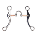 Miniatyrbilde 1 av 8: Heste Snaffle Bit Rustfritt Stål Rose Gullbelagt Heste Kneble Løs Ring Utendørs Hage Dyrking Heste Munn Bit