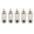 Miniatyrbillede 4 af 8: 5 stk. rørspjældventil trykbestandig PVC In Line lige luftstrømsreguleringsfitting til 6 mm OD-rør