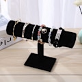 Miniatyrbillede 1 af 5: Smykkeholder til armbånd og scrunchies - Sort, enkel række