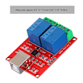 Miniatyrbild 6 av 8: 2-kanals 5V dator USB Smart Switch Controller PC Relay Drive Module Expansion Board