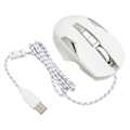 Miniatyrbillede 5 af 8: RGB Gaming Mouse 7200 DPI Programmerbare knapper Baggrundslys Software Support DIY Rapid Fire knap USB Wired Game Mouse Hvid