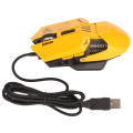 Miniatyrbilde 3 av 8: Kablet mus Ergonomisk RGB bakgrunnsbelyst Justerbar DPI 7 programmerbare taster Gaming Mus for Gaming Office Study Gul