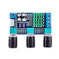 Miniatyrbillede 2 af 8: TPA3116D2 DC 12V-24V 80W * 2 Digital Audio Amplifier Board Diskant Volume Bas Audio Amp Module