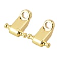 Miniatyrbild 6 av 8: 2PCS Roller String Tree Retainer med skruvtillbehör för elgitarrbas (guld)