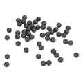 Miniatyrbillede 3 af 8: 50 stk 8 mm Space Beans Sæt Silica Gel Fisketine Stopper Kollision Undgåelse Bønner Sort