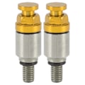 Miniatyrbillede 1 af 8: 2 stk. M5x0.8 Aluminium Legering Gaffel Luftudlufter Trykaflastningsventil Udskiftning til CRF150R CR125R CR250R CRF250R Gul