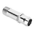 Miniatyrbillede 3 af 8: Forkromet stål vandpumpe fitting varmelegeme slange 1/2in NPT til 3/4in Barb SBC BBC Passer til Chevrolet