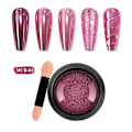 Miniatyrbilde 1 av 5: Titanspeilpulver, speilpulver, ren farge galvanisering magisk speilpulver negl glitter MCB04 MCB04