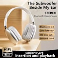 Pikkukuva 4 / 6: P9 Pro Max ANC -kuulokkeet iPhonelle – Langattomat ulkokäyttöön tarkoitetut Bluetooth 5.3 -kuulokkeet mikrofonilla white