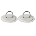 Miniatyrbillede 3 af 8: 2 stk oppustelig bådkajak DRing Pad Patch PVC marine rustfrit stål fast spænde (grå)