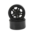 Miniatyrbillede 3 af 8: 4 stk. plastik RC bilhjul til 1/10 fjernstyret bil til AXIAL SCX10 90046 Sort