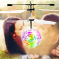 Miniatyrbillede 5 af 8: Børnelysende elektrisk flyvende boldhelikopter Farverig blinkende LED-lys Infrarød sensor legetøjsgave