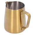 Miniatyrbilde 2 av 8: Melkeskummer i rustfritt stål, kaffekanne, kopp, skumfremstilling for Latte Art, matt gull, 350 ml