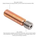Miniatyrbillede 3 af 5: 4 stk 3D-printer All Metal Heatbreak Professionel Kobberlegering Ekstruder Halsrør Udskiftning til 3D-printer Tilbehør til MK8