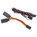 Miniatyrbild 6 av 8: DC5‑8V LED RC biltakljusstång 73 mm längd 7LED RC taklampa Ljusbyte för Traxxas 1/18 Golden Light