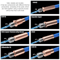 Miniatyrbild 5 av 5: 4st 3D-skrivare All Metal Heatbreak Professionell Kopparlegering Extruder Halsrörbyte för 3D-skrivartillbehör för V6