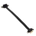 Pikkukuva 4 / 8: PCIE 3.0 1X jatkekaapeli 90 asteen oikean kulman PCIE Riser -kortti nauhajatke täydellä nopeudella 20 cm / 7,9 tuumaa