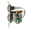 Miniatyrbillede 8 af 8: PCIe RS232 seriel adapterkort 2 port udvidelseskort PCI Express RS232 serielt værtscontrollerkort til Windows til Linux