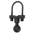 Miniatyrbilde 5 av 8: U-Bolt Styremontering Base 1 tommers Kulehode Gummibelagt for Sykler Motorsykler 12,7‑36 mm Stangskinne