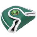 Pikkukuva 7 / 8: Golf-putterin suojus, vihreä, brodeerattu, mailan suojus, puoliympyrän muotoinen putterin suojus
