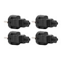 Miniatyrbillede 6 af 8: 4 STK EU 2 stikstik til IEC320 C5 strømadapter Professionelt EU 2 stik stik 4,8 mm til C5 strømstikadapter til bærbar computer EU stik 100‑250V