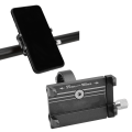 Miniatyrbild 8 av 8: Telefonhållare Hög Hårdhet Lätt Korrosionsbeständighet Installeras Stadigt för 31,8mm 25,4mm 22,2mm Styre Svart