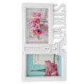 Miniatyrbild 7 av 8: 2PCS Rektangulär Fotoram Hem Dekorativ Fotoram 2 Hål Bröllopsbildram för Sovrum Fest