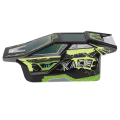 Miniatyrbilde 8 av 8: RC Car Body Shell PVC Høy støtmotstand Car Body Shell Rammedeler for SCY 16201 1/16 RC Car Green