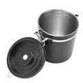 Miniatyrbillede 7 af 8: Kaffebeholder i rustfrit stål med lufttæt beholder til kaffe med 30 ml ske og datosporing, kaffekande til opbevaring af 1,5 l, sort
