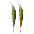 Miniatyrbilde 1 av 8: 2 stk kunstig plastsimulering dypdykking Minnow lokke agn fisketilbehør2#