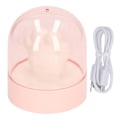 Miniatyrbillede 1 af 8: Sød Kattepote Natlampe USB Genopladelig Musik Sengelampe Blødt Lys Børneværelse Natlampe til Soveværelse Pink