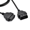 Pikkukuva 2 / 5: 1,5 metrin OBD-II OBD2 16-nastainen uros-naaras jatkokaapeli