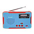 Pikkukuva 1 / 5: Hätäradio Solar AM/FM Radio Käsikampi Radio hätäsireeni taskulamppu Virtapankki, Sininen