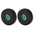 Miniatyrbillede 1 af 8: 2 stk./sæt 1,9 tommer 120 mm Fælgefælge Dæk til Axial SCX10 D90 F350 1/10 RC Bil Opgraderingsdele Grøn Sort