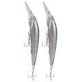 Miniatyrbillede 1 af 8: 2 stk kunstig plastsimulering dybdykning Minnow lokkemad fisketilbehør4#