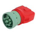 Miniatyrbillede 4 af 8: Lastbil Diagnostisk Scanningsværktøj 9-Pin Adapter Kode Læsning Diagnostisk Scanner Port Konnektor Adapter til ML529HD AutoLink Forbedret Scanningsværktøj
