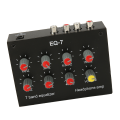 Miniatyrbilde 8 av 8: 7 Band Equalizer RCA Input Output Volum Justerbar 2 Kanaler Bil Equalizer EQ Bilhodetelefonforsterker for bilbåtmotorsykkel