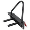 Miniatyrbillede 3 af 8: RC Bil Forreste Bumper Aluminium Legering Forreste Bumper med Lampe til AXIAL SCX10 90046 90047 1/10 RC Crawler Bil Sort