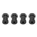 Miniatyrbillede 5 af 8: 4 stk. 12 mm RC Aluminium Hjul Hex Hub 15 mm Offset Forlænger Hex Drev Adapter Kobling til TRAXXAS MINI E REVO 1/16 RC Bil Sort