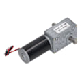 Miniatyrbillede 3 af 8: Gearmotor med dobbelt aksel DC 12V selvlåsende hastighedsreduktion CW CCW snekkegearmotor 40RPM