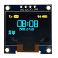 Miniatyrbild 1 av 8: Gul Blå Dubbelfärgad 3,3V 5V 0,96tum organisk LED-skärm Organisk LED-displaymodul IIC I2C seriell skärm